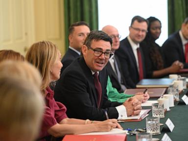 Source-feed image associated with UK leader Burnham gathers his Cabinet after sweeping away Starmer supporters