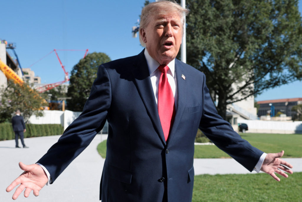 Image from linked report: WATCH: Trump announces manufacturing site for submarine components in Baltimore