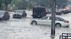 Source-feed image associated with Watch: Torrential rain hits New York and New Jersey triggering flash floods
