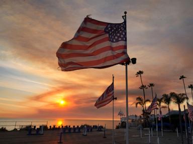 Image from linked report: Hot weather and winds raise California wildfire threat as power shutoffs start