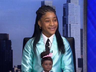 Source-feed image associated with WATCH: 11-year-old fashion prodigy creates American Girl doll fashion collective