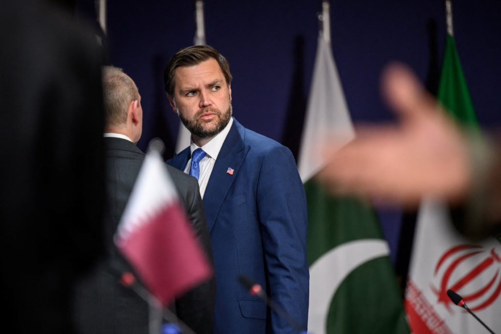 Source-feed image associated with Vance meets top Iranian officials as U.S. looks to prod Iran to 'turn over a new leaf'