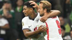 Source-feed image associated with Kane and Bellingham: How superstar double act became England's Wonderwall