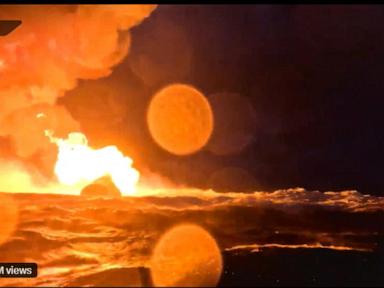Image from linked report: WATCH: SpaceX Starship splashes down after successful 1st orbital flight test