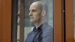 Image from linked report: Watch: US journalist Evan Gershkovich describes being detained by Russian agents