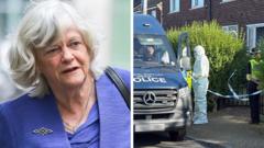 Source-feed image associated with Ann Widdecombe suspect not known to Prevent as counter terrorism police take over investigation