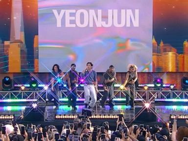 Source-feed image associated with WATCH: Yeonjun performs 'GGUM' on 'GMA'