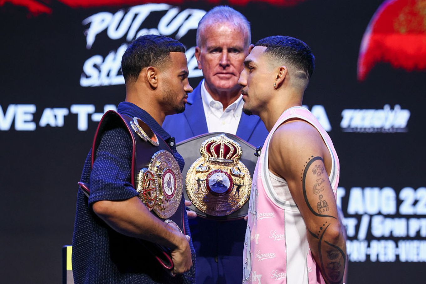 Source-feed image associated with Rolly Romero vs. Teofimo Lopez Livestream: Where to Watch the Welterweight Pay-Per-View Match Online