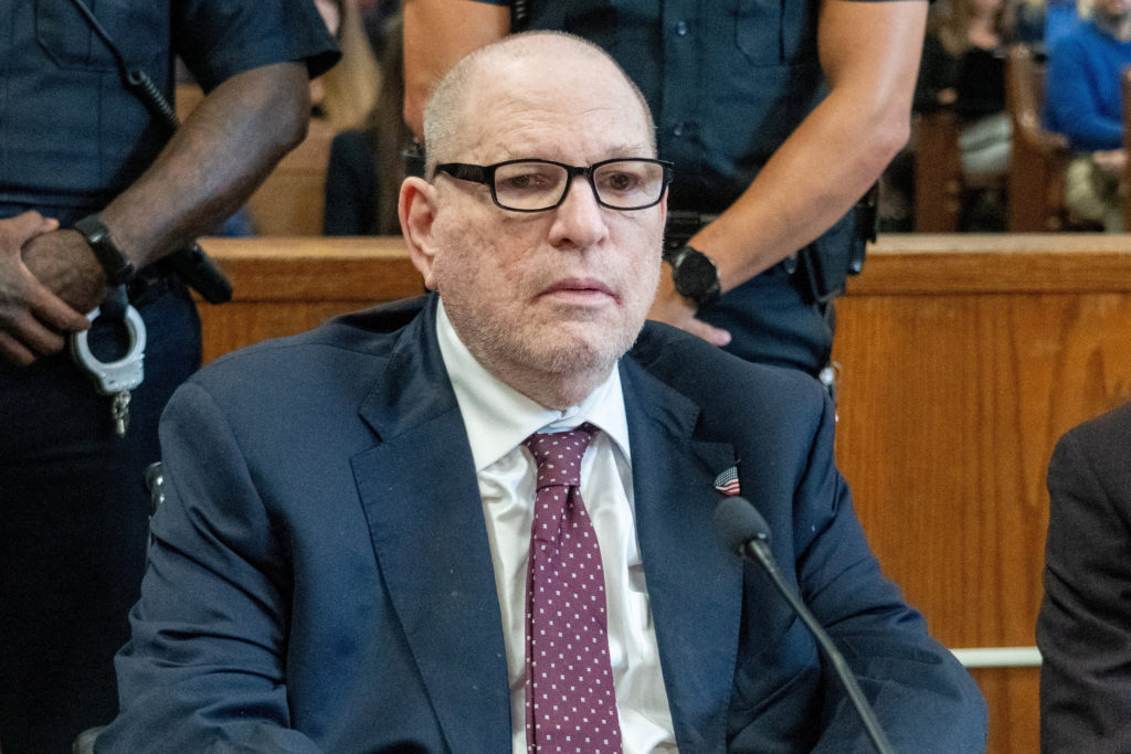 Image from linked report: Harvey Weinstein is sentenced to 15 years in prison for 2006 sex crime in New York