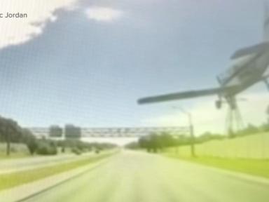 Source-feed image associated with WATCH: Small plane makes emergency landing on Florida highway