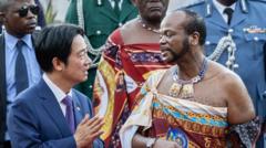 Source-feed image associated with China advises its citizens to leave Taiwan ally Eswatini over 'security risks'