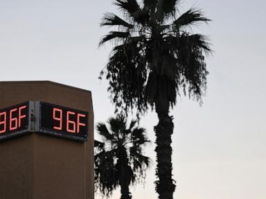 Image from linked report: Extreme heat continues out west as tropical disturbance impacts the Gulf Ccoast