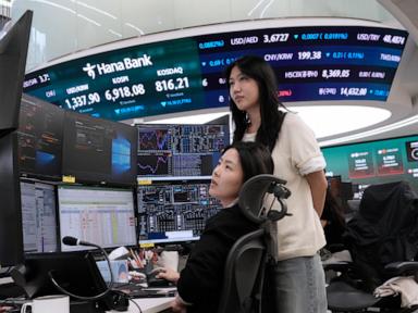 Source-feed image associated with Asian shares fall and oil prices hold steady above $100 a barrel