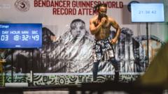 Image from linked report: Nigerian attempts to break world record by dancing non-stop for seven days