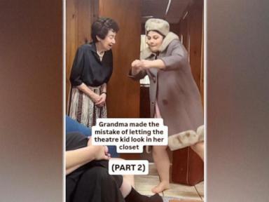 Source-feed image associated with WATCH: Grandma's closet inspires young actress