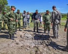 Source-feed image associated with Drone attack blamed on guerrillas kills at least three soldiers in Colombia