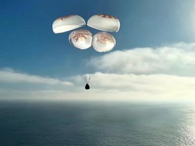 Image from linked report: Four astronauts return to Earth after eight months in space