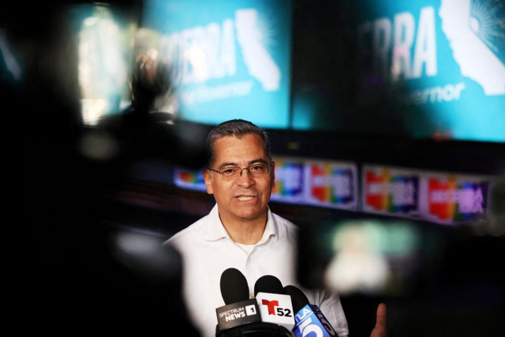 Source-feed image associated with Candidates for California governor and LA mayor make their final pitches to voters