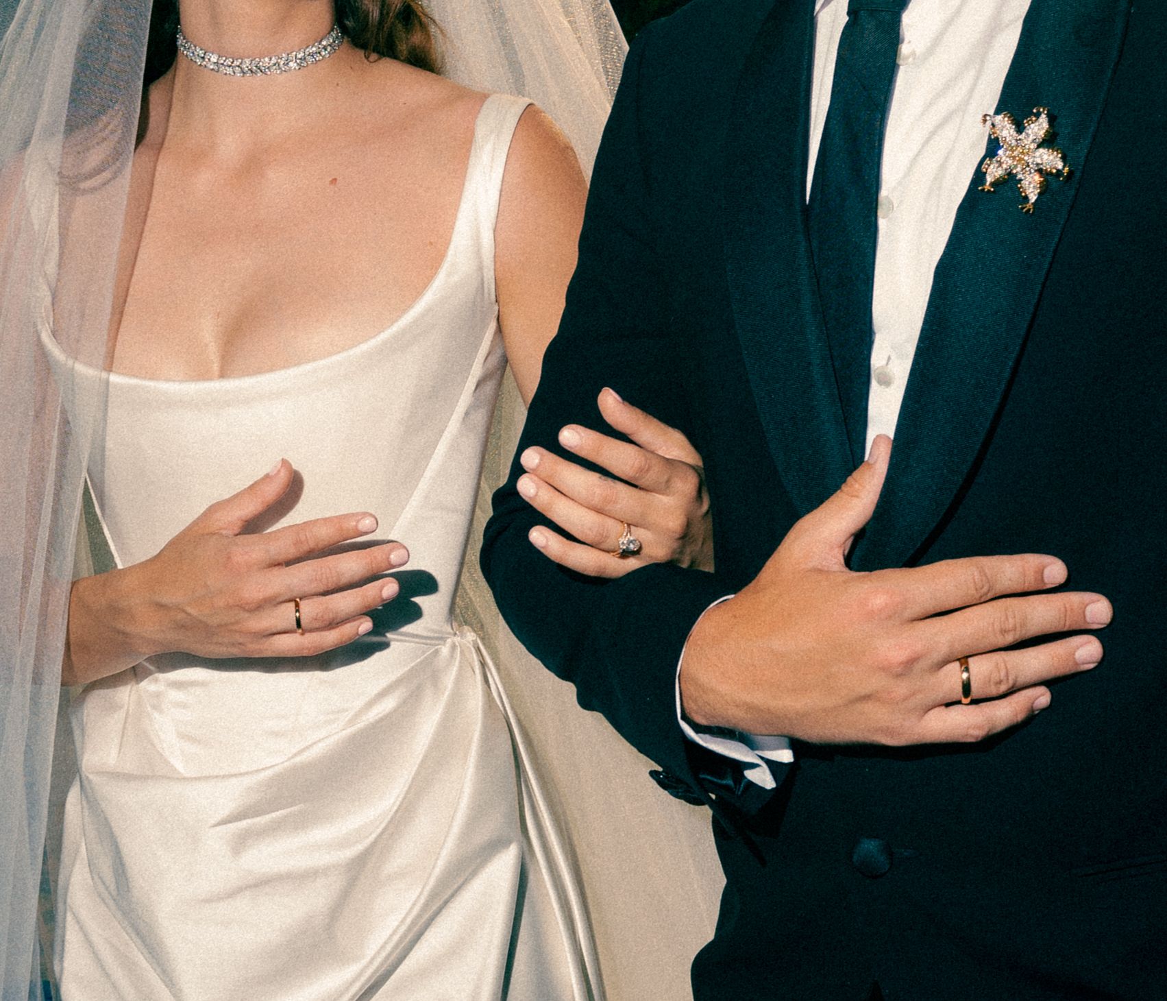 Source-feed image associated with How to Wear Your Wedding and Engagement Ring With Style
