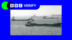 Source-feed image associated with Big fall in oil, gas and cargo ships taking US-backed Hormuz route after new strikes