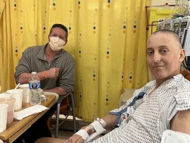Source-feed image associated with WATCH: Teen graduates high school after battling leukemia