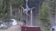 Source-feed image associated with 'He launched me in the air' - Grandfather recounts terrifying Yellowstone Park bison attack