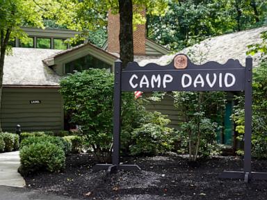 Source-feed image associated with Trump is taking his Friday Cabinet meeting on the road to Camp David