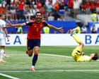 Source-feed image associated with Merino puts Spain into World Cup semi-finals as Belgium rue costly Courtois injury
