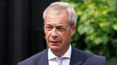 Source-feed image associated with Man arrested over social media post threatening to shoot Farage
