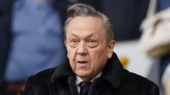 Source-feed image associated with West Ham co-owner David Sullivan advised to stay away from home matches