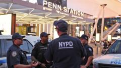 Source-feed image associated with Five people injured in stabbing at New York City's Penn Station
