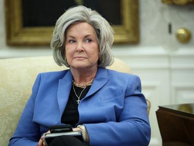 Source-feed image associated with White House chief of staff Susie Wiles says she is cancer-free