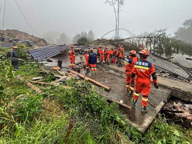 Source-feed image associated with Mudslide death toll in China rises to 3 after heavy rain from Typhoon Saudel