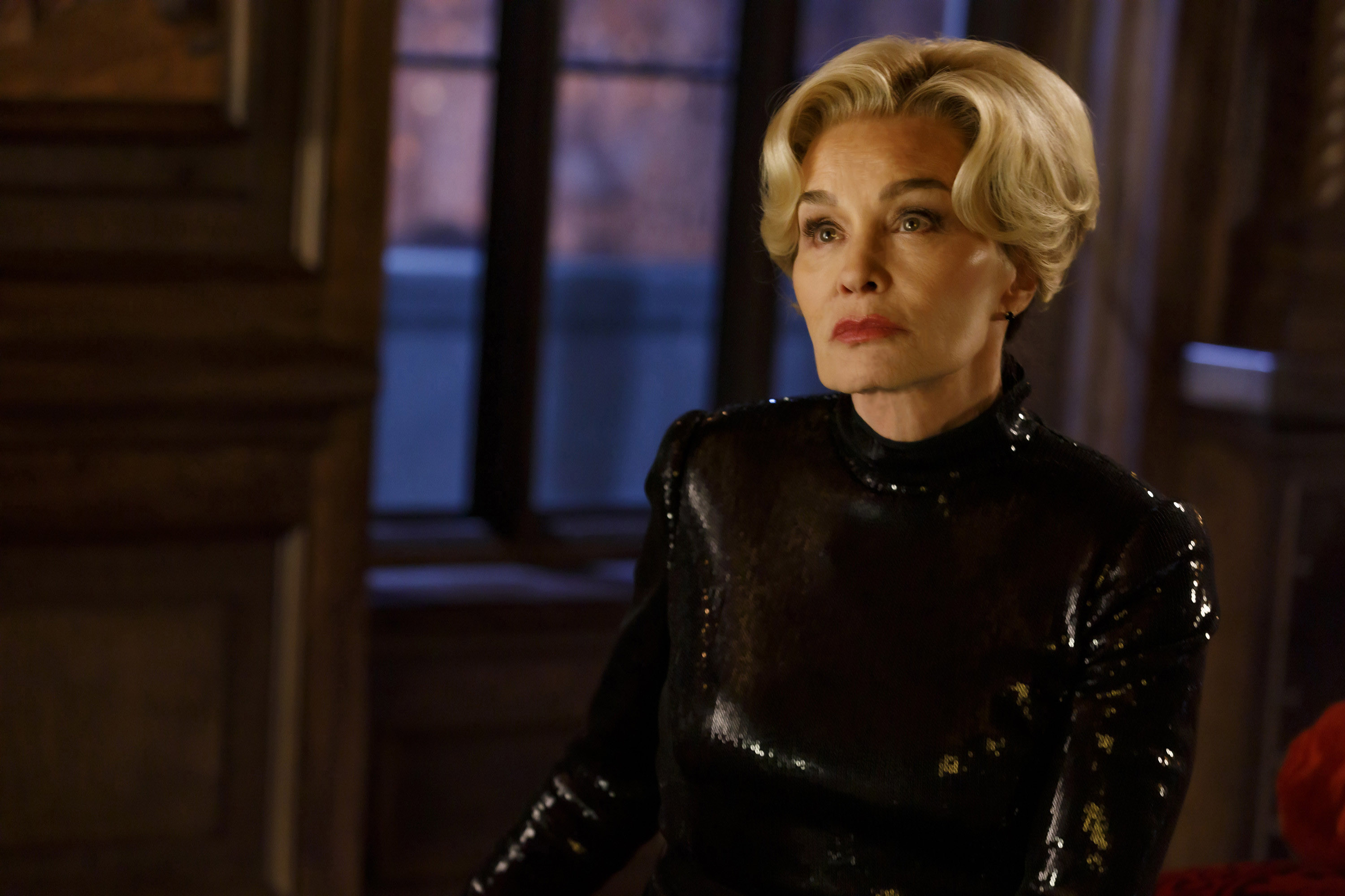 Image from linked report: Jessica Lange Speaks Out on ‘American Horror Story 13’ Return, From Playing Secret Fifth Character to Begging for a Musical Number