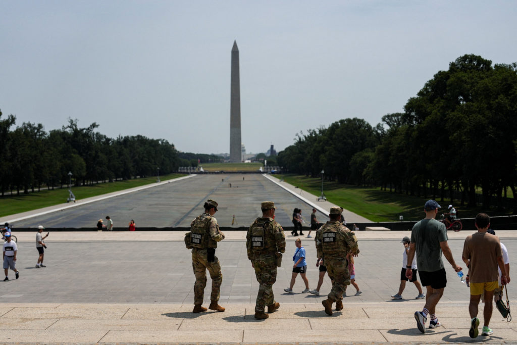 Source-feed image associated with National Guard deployment to Washington through 2029 will cost roughly $1.4 billion, estimate shows
