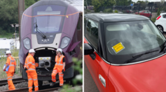 Source-feed image associated with Council sorry for parking fines after train crash