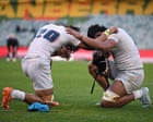 Source-feed image associated with Moana Pasifika sign off from Super Rugby with a win and emotionally charged hymn