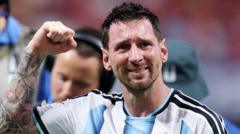 Source-feed image associated with He walked for 47% of the World Cup - the evolution of Messi