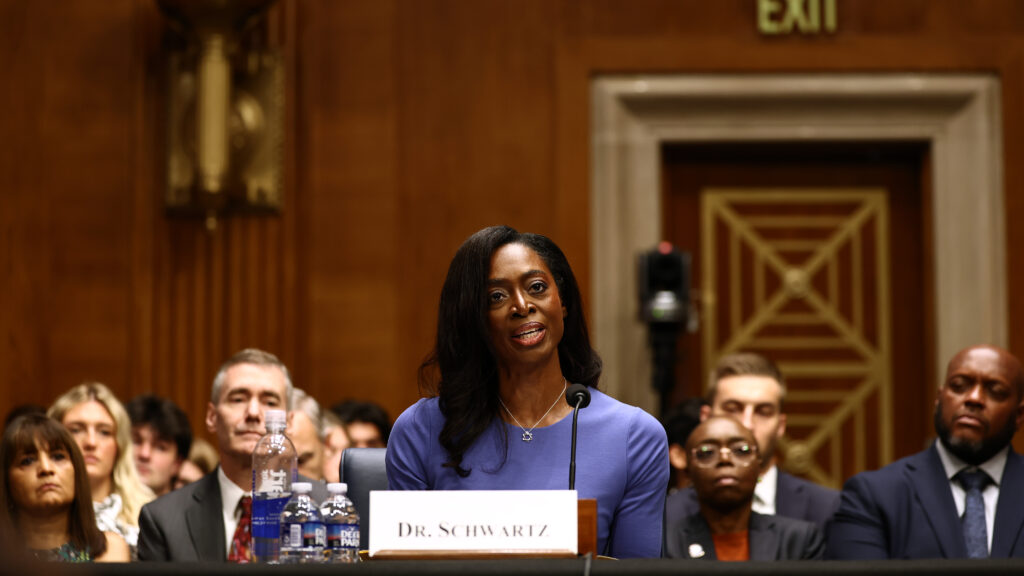 Source-feed image associated with Erica Schwartz confirmed as CDC director, filling nearly yearlong vacancy