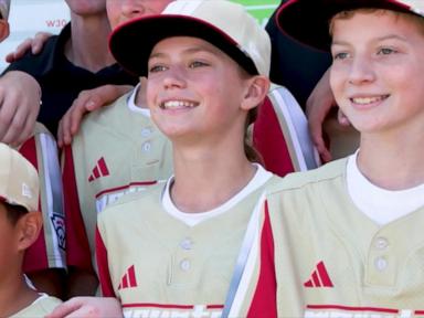 Source-feed image associated with WATCH: This girl just made history in Little League baseball