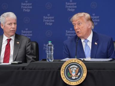 Source-feed image associated with Trump expands a voluntary pledge to protect consumers from high utility bills from AI data centers