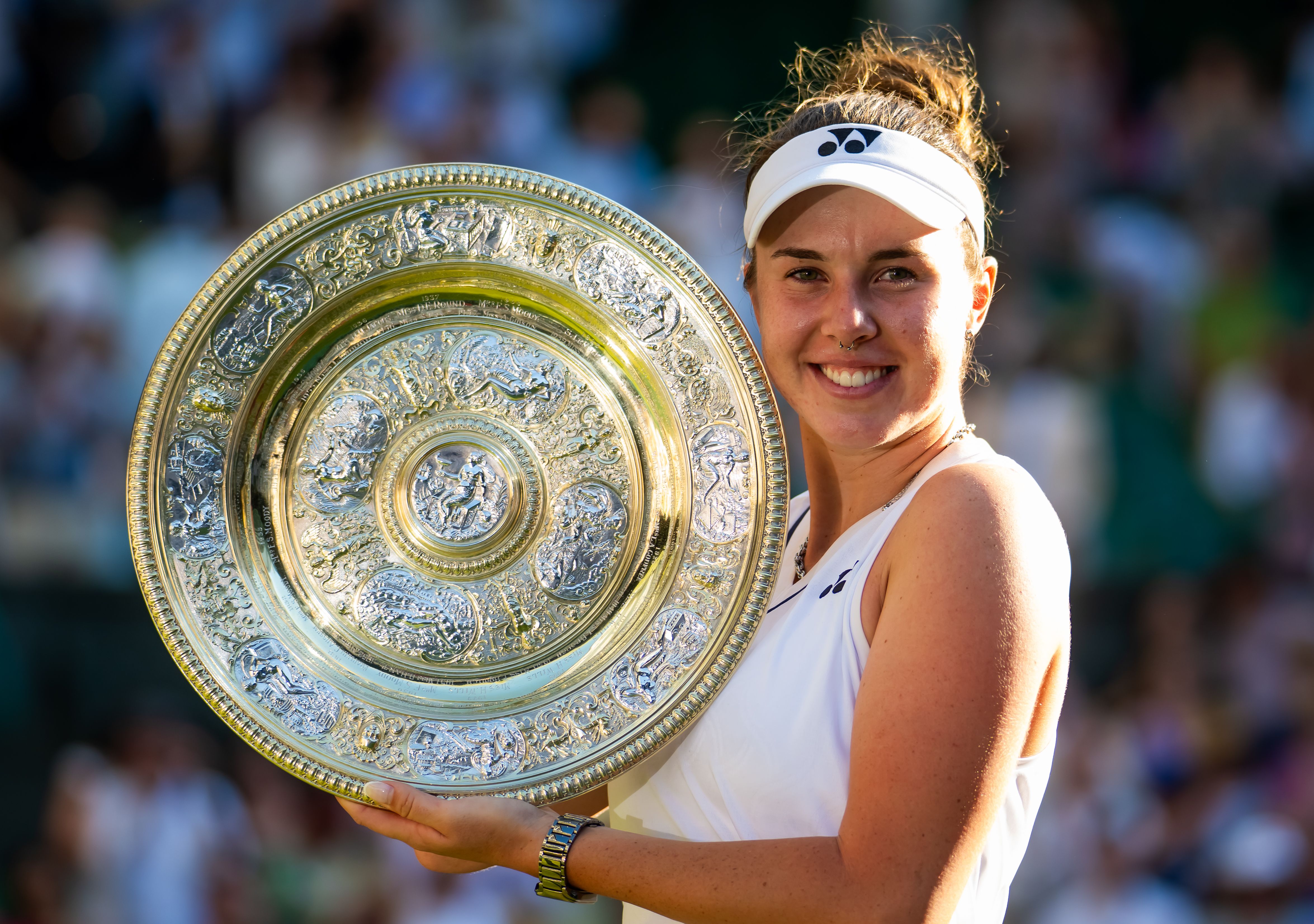 Source-feed image associated with Wimbledon Winner Linda Nosková Is the Septum Piercing Community’s Champion