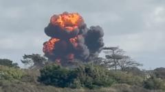 Image from linked report: Two pilots eject and parachute out of RAF plane before crash