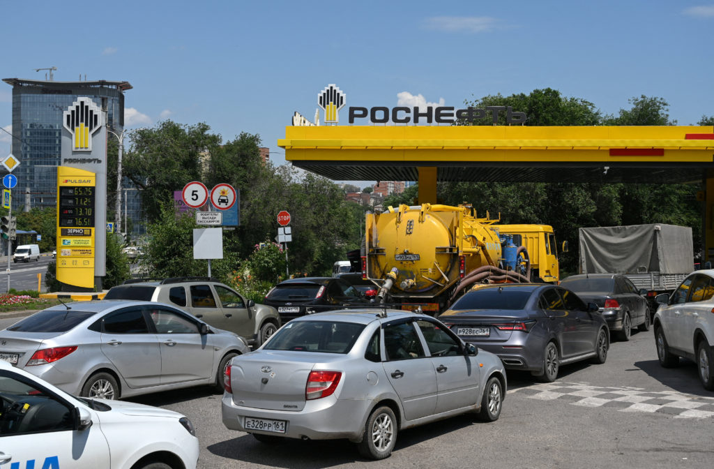Source-feed image associated with Ukraine hit a Russian oil refinery for the second time in a week, Zelenskyy says