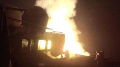 Source-feed image associated with Tehran targets US Gulf bases after American forces launch new strikes on Iran