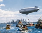 Image from linked report: Blimps, burlesque and brass bands: America takes flight – in pictures