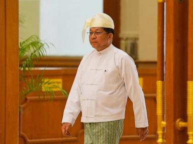 Source-feed image associated with Investigators say Myanmar's military has escalated airstrikes against civilians