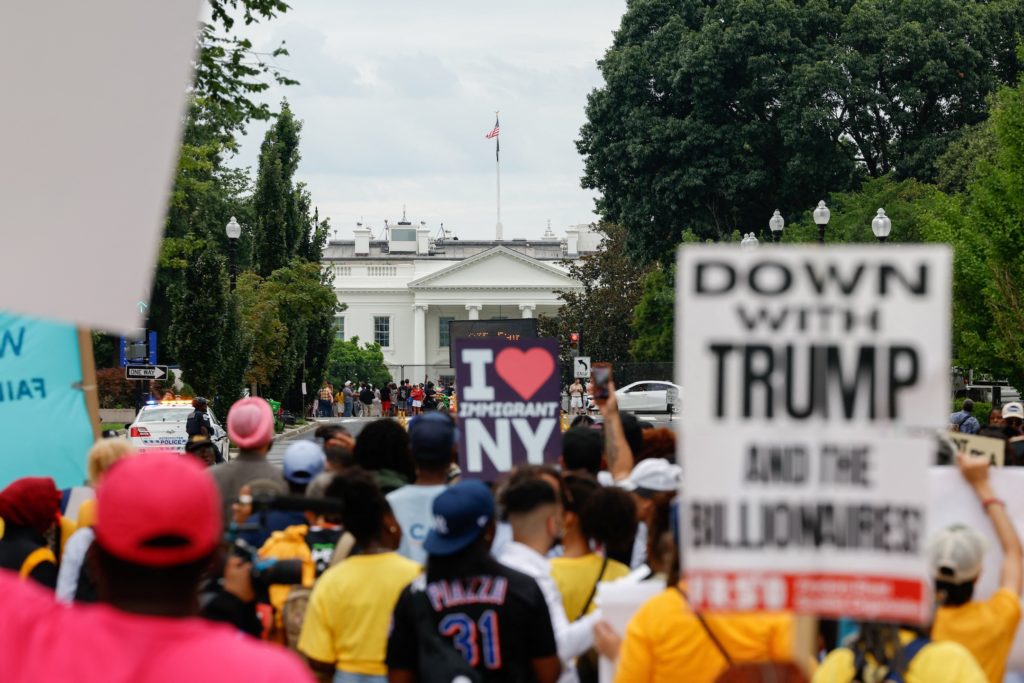 Source-feed image associated with America at 250: New poll finds nation divided over its identity and future