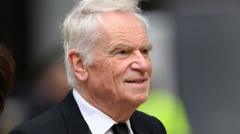 Image from linked report: Author and former politician Jeffrey Archer dies aged 86