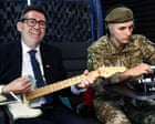 Source-feed image associated with Bigmouth strums again: was Andy Burnham’s Smiths jam in Kyiv the perfect soundtrack to a Britain in freefall?